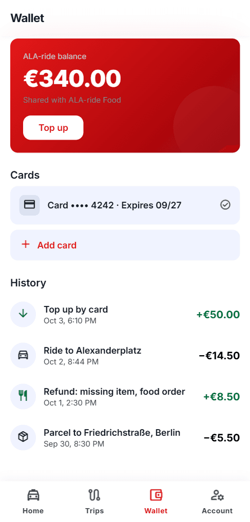 Send a parcel securely. Set the destination and complete delivery with a four-digit receiver code.